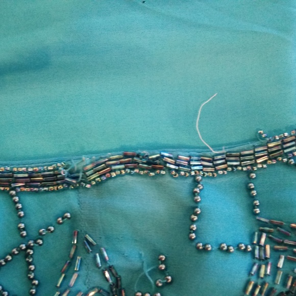 VTG Nite Line Beaded Silk Blouse - Picture 6 of 8